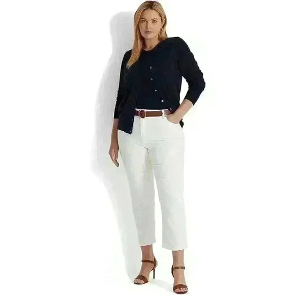 NEW! Lauren Ralph Lauren Women's 16W High-Rise Skinny Crop Jeans NWT $109.50 - Picture 5 of 5